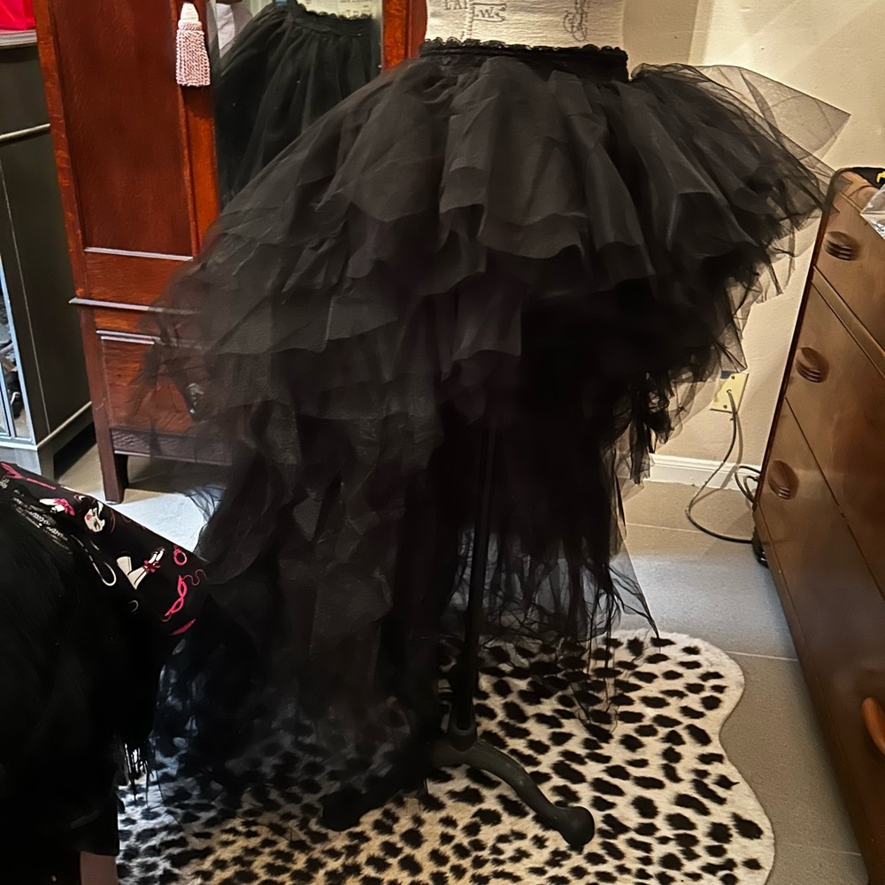 Dolls Kill Black Tulle Skirt